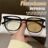 Унисекс интеллектуальные фотохромные очки для близорукости для женщин и мужчин, меняющие цвет, близорукие очки, уличные солнцезащитные очки с диоптриями