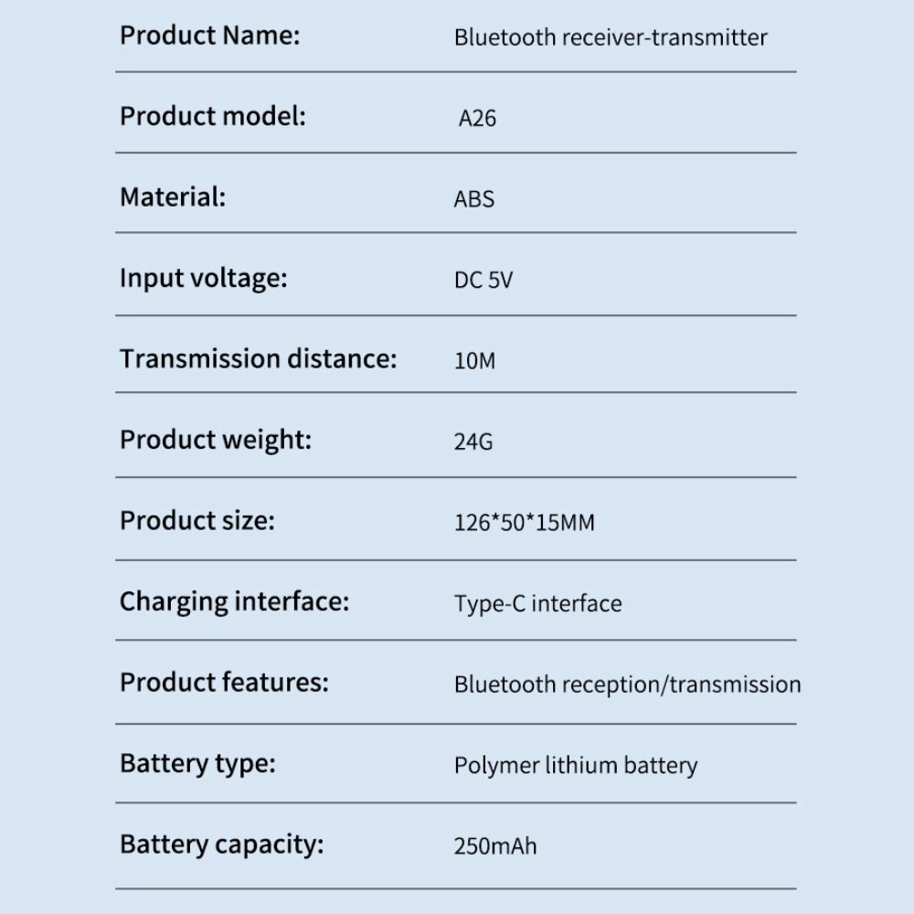With Mic Wireless Receiver Transmitter Type-C Changing TX/RX BT Boxes  for TV Car Speaker