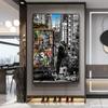 Canvas Painting Banksy Street Art Landscape of London City Poster Print Graffiti Wall Picture For Home Bar Room Decoration
