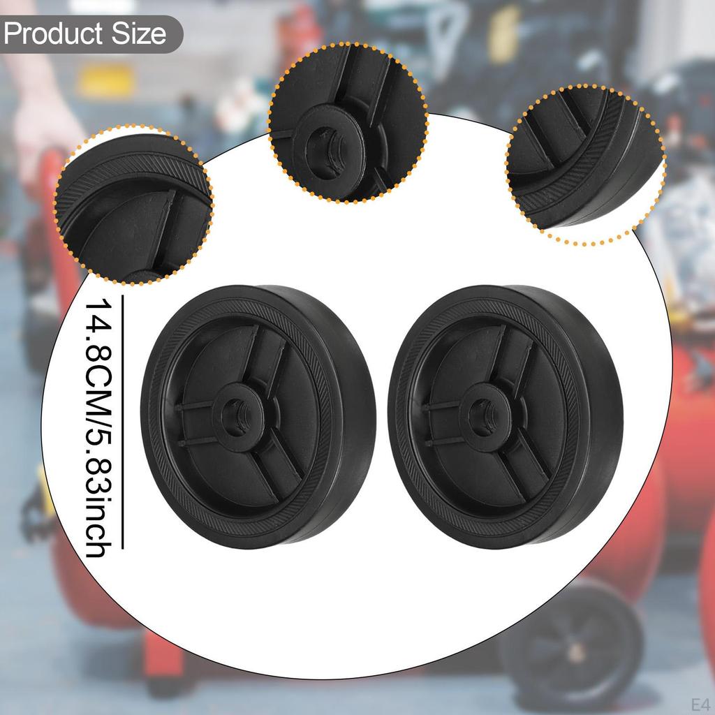 2 Air Compressor Wheels for Replacement and Transportation Needs