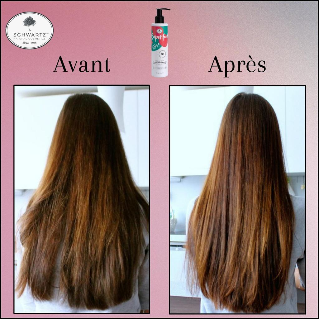 Ультрапитательный и увлажняющий крем Superfood - для кудрявых волос - 250мл