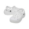 Crocs Baya Platform Clog EVA Non-Slip Wear-Resistant Cloud Shoes Women Clogs White 208186-100