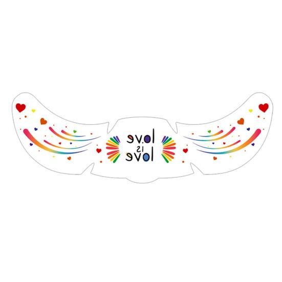 Freckle Temporary Tattoos, Waterproof & Long Lasting Face Stickers, Rainbow Color Makeup Decals for Festival, Party, Halloween