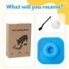 Resin Slow Feeder Dog Bowls Interactive Rolling Ball Puppy Licking Toy Pet Lick Mat  Pet Home Use