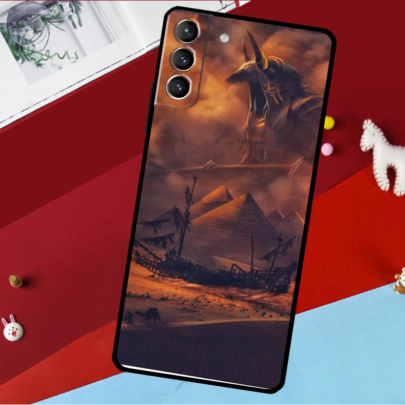 Анубис Анх Фараон Чехол Для Samsung Galaxy S26 Ultra S24 S22 S23 S25 Plus S20 S21 FE S9 S10 S25 FE Чехол для телефона