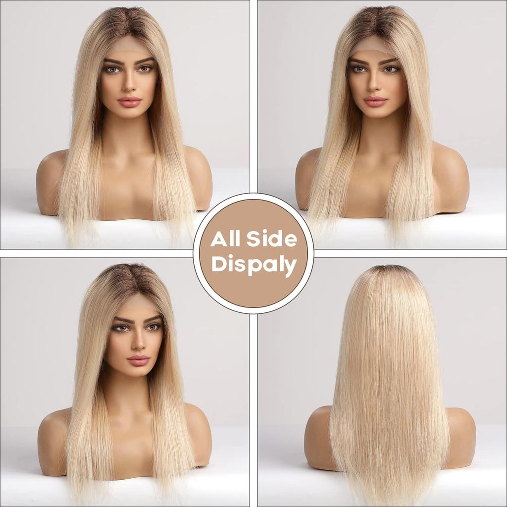 HAIRCUBE 13x6 HD кружевные передние парики прямые коричневые человеческие волосы парики бразильские бесклеевые с детскими волосами 24 дюйма