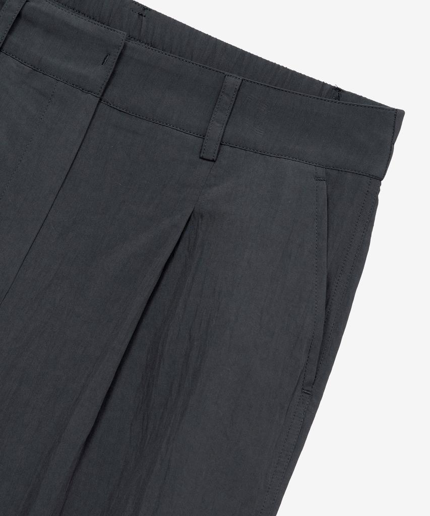 MIND BRIDGE WOMEN [W] Single-Pleat Wide Back Elastic Pants