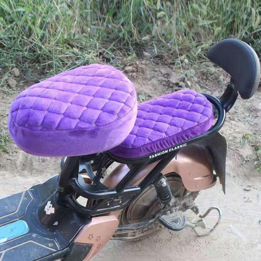 Розовый/Черный Чехол для сиденья электровелосипеда Утолщенный Универсальный чехол для сиденья велосипеда Чехлы для сиденья электровелосипеда Теплый