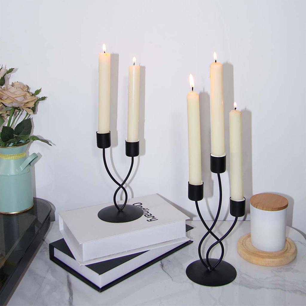 Элегантный металлический подсвечник в скандинавском стиле, декоративный железный конический подсвечник для домашнего стола, центральные украшения