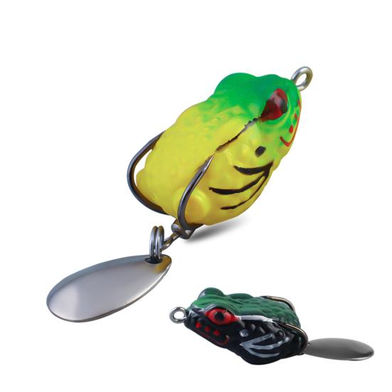 Набор приманок для лягушек Topwater, реалистичный внешний вид, острый крючок, дизайн в виде лягушки, искусственные мягкие приманки, пресноводные имитирующие приманки для лягушек