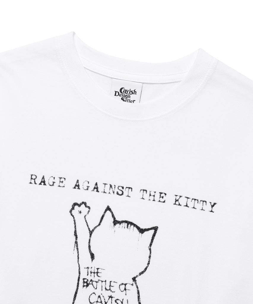 CAVISH Graffiti Cat Ls Tee White(Cv2Ffft552A)