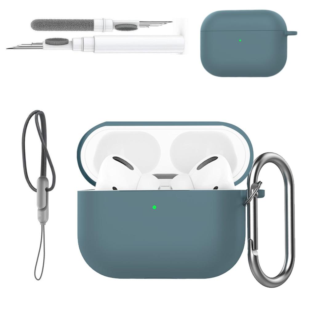 Для Airpods Pro 3 Чехол Крышка Защитный Силиконовый Чехол для Наушников (с карабином + шнурком + чистящим карандашом) Чехол для Airpods Pro 3