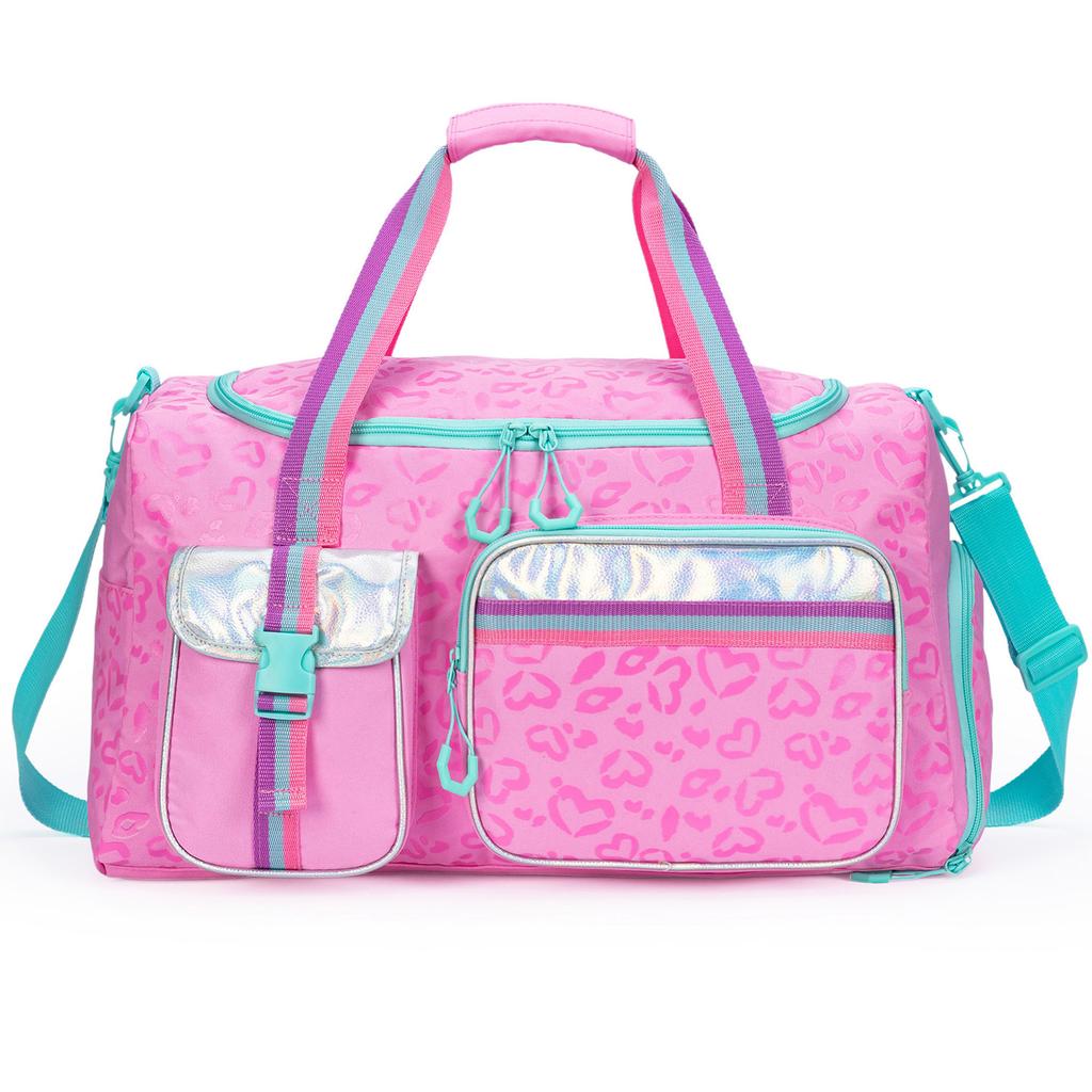 Kids Duffle Bag Girls Women Travel Bag Gifts Overnight Bag for Girls Women Tote Sleepover Bags for Girl Gym Dance Bags with Shoe