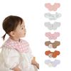 Konny Mix Bib Set Baby Bib Rolling Bib Absorbent and Simple for Girls and Boys Baby Coordination Baby Shower Gift Stylish Present Set Blue Pink Mocha