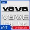 TSDI2 Горячий 2025 3D Металл V6 V8 Логотип Автомобильный Двигатель Дисплей Эмблема Значок Наклейки Декоративные Наклейки Для Toyota Benz Honda Mazda Авто Аксессуары
