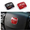 Mugen Power Red And Black Car Steering Wheel Cover Wheel Hub Caps Racing Emblem Badge Sticker For Civic Jazz Accord
