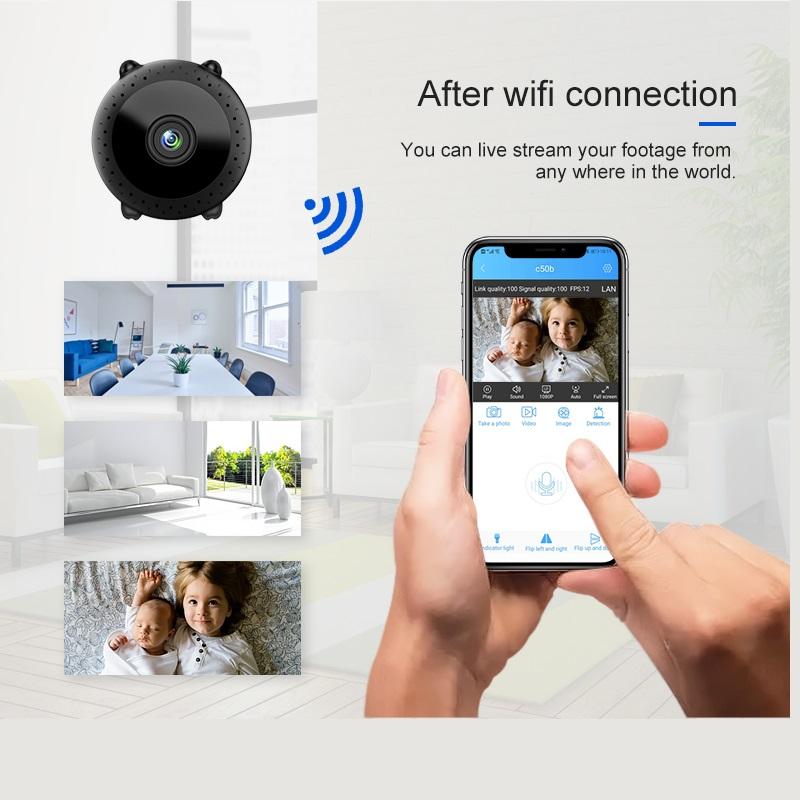 Мини-камера Wi-Fi, камера видеонаблюдения для домашней безопасности, маленькая беспроводная камера наблюдения, мини-видеокамера, видеокамера, Wi-Fi камера, няня 1080P