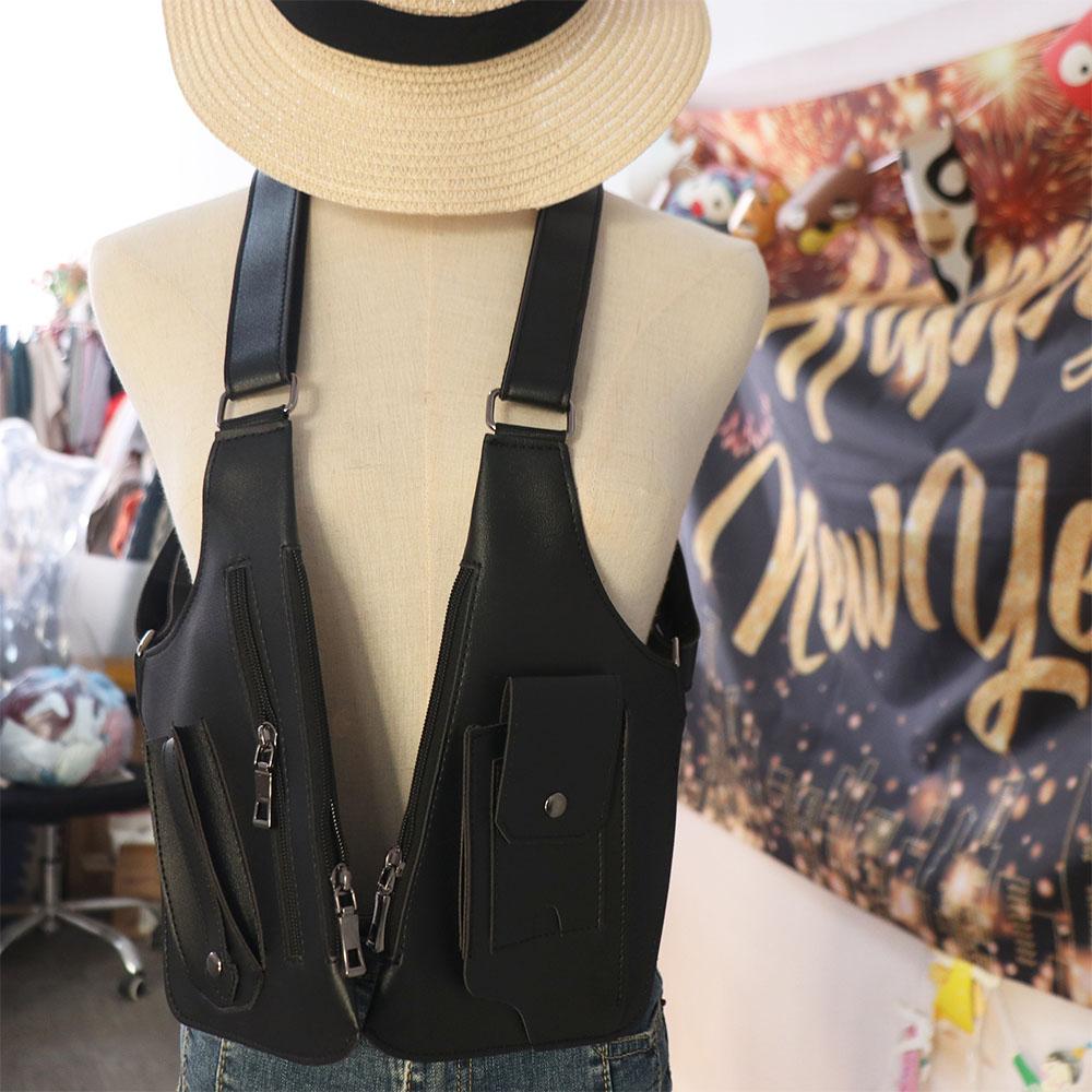 Luxury Mobile Phone Purse Vintage Shoulder Harness Bag Chest Bag Underarm Strap Wallet Pocket  Pack