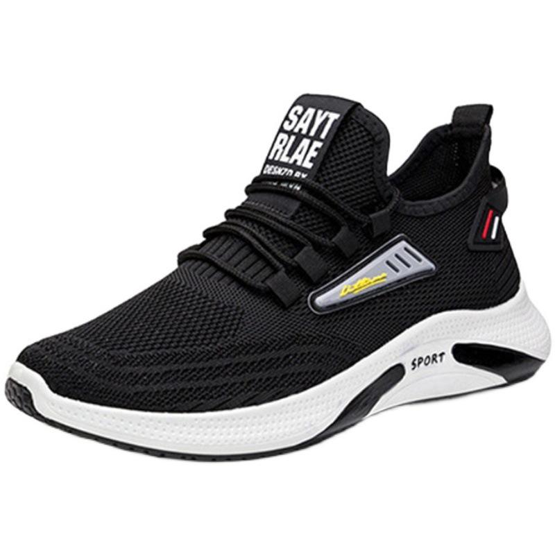 2025 летняя новая мужская обувь спортивная повседневная обувь дышащие кроссовки плоские нескользящие мужские сетчатые туфли прилив