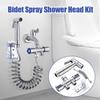 Toilet Hand Held Bidet Spray Shower Head Douche Kit Shatta Copper Valve Bathroom Bidet Sprayer Jet Tap Holder Hose