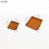 Rectangular Bamboo Tea Tray Puer Teacup Saucer Storage Holder Container Teahouse Gadgets