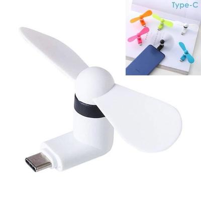 Мини-вентилятор - E.F.CONNECTION - USB Type-C - Портативный - Тихий - 8,5 см