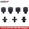 1/4 на 3/8 M5 M6 M8 переходник с мужской на женский резьбой винты адаптер для штатива винт крепления для GoPro insta360 DJI OSMO экшн-камеры