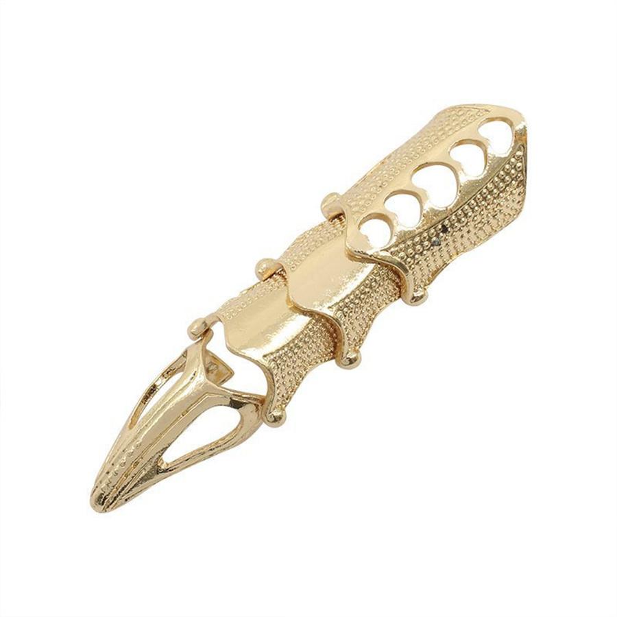 Европейские и американские преувеличенные ретро-панк-готические металлические доспехи с изогнутыми открытыми кольцами для мужчин