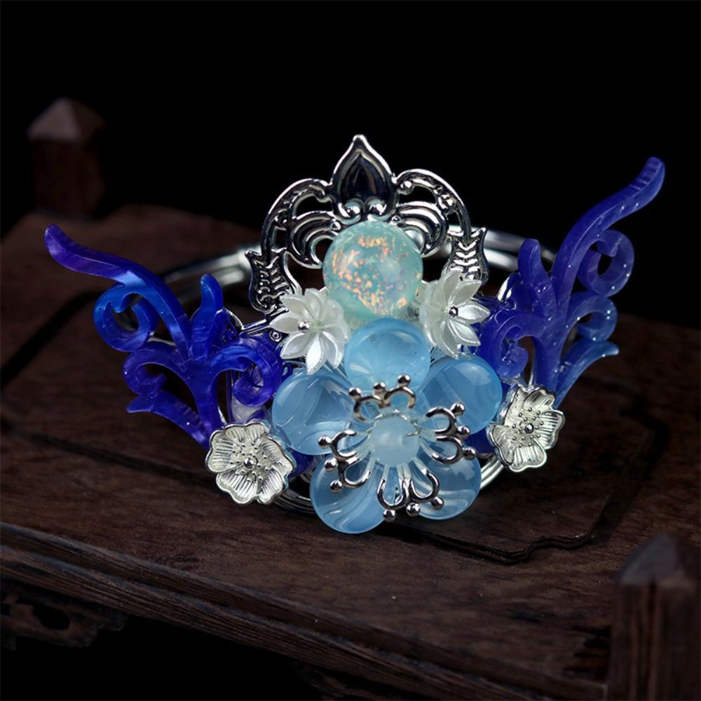 Женский мужской головной убор Circel с цветочным принтом, палочка для волос, аксессуары для волос, заколки для волос в китайском стиле, вилка для волос