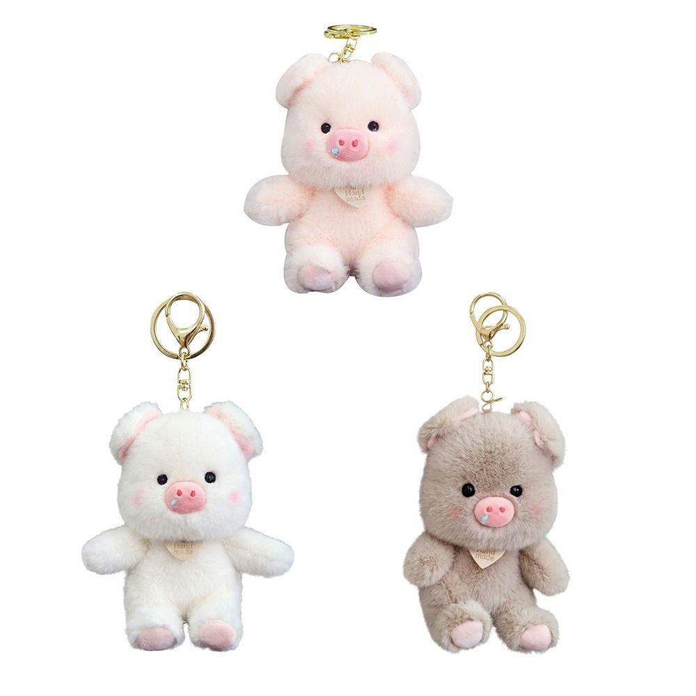 Cute Stuffed Pig Pendant Chubby Bag Hanging Bag Charm Plush Pig Keychain Bag Key Decoration