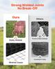 Hardware Cloth 61cm x 7.62m, 2 x 3 in Mesh 16 Gauge Galvanized Wire Mesh Roll, Weather-Resistant Vinyl Coated Chicken Wire Fencing, Heavy Duty Welded