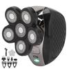 Electric Head Shavers Waterproof 5 In 1 Wet Dry Grooming Kit with 6 Rotary Blade Heads for Bald Men