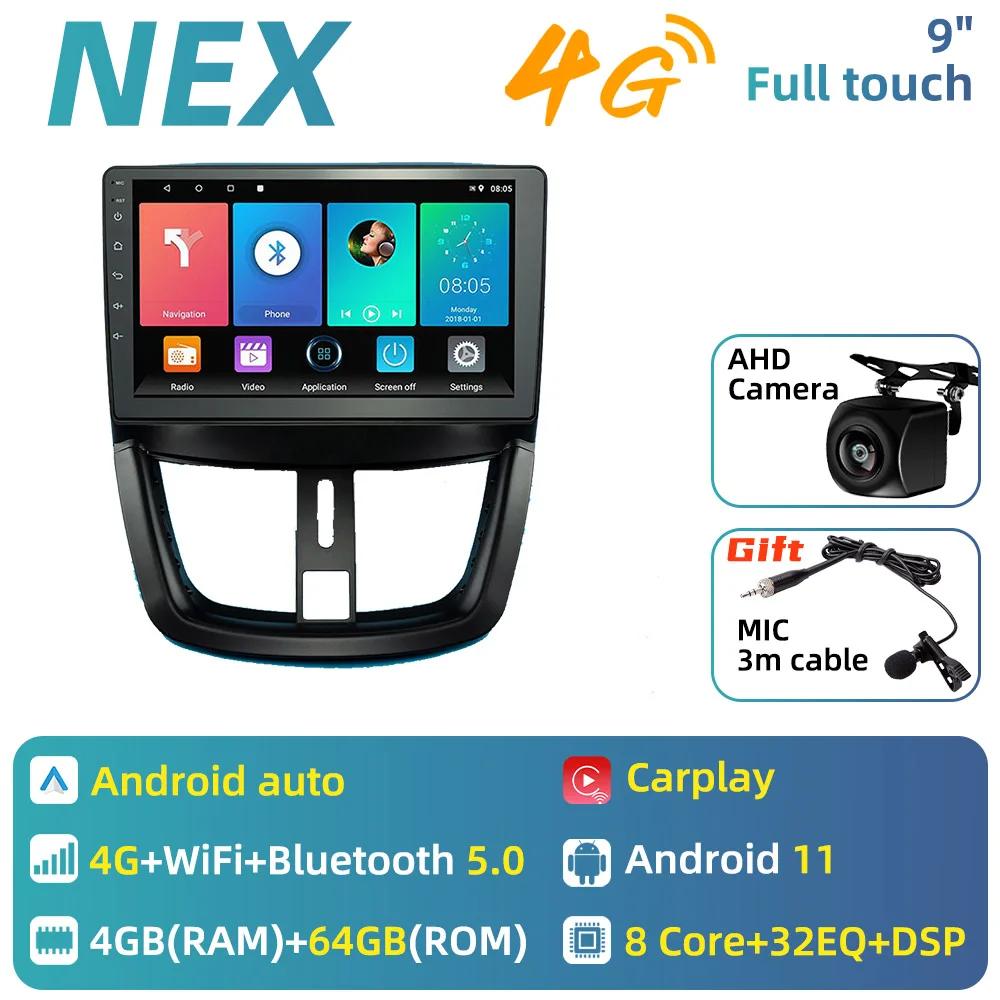 2 Din Android автомобильное радио для Peugeot 207 207CC 2006-2015 автомобильная стереосистема GPS 4G навигация мультимедийный аудиоплеер головное устройство авторадио