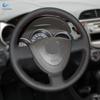 Оплетка на руль для Honda City 2002-2008 Civic 2002-2005 Fit Jazz 2001-2005 Автомобильный руль с перфорированным кожаным чехлом