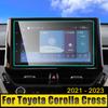 Автомобильные аксессуары для Toyota Corolla Cross XG10 2021 2022 2023 Закаленное стекло GPS-навигация Защитная пленка для экрана ЖК-наклейка