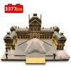 3377pcs Paris Louvre Museum 3D Model Building Blocks World Architecture Mini DIY Diamond Micro Blocks Bricks Toys for Children