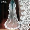 1pc Ivory White Bride Headwear Veil Lace Edge Tulle Accessories Wedding Bridal Church Comb