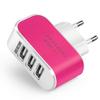 Светящийся 3-портовый USB-адаптер для путешествий 5 В 1 А, стандарт ЕС/США для мобильных телефонов