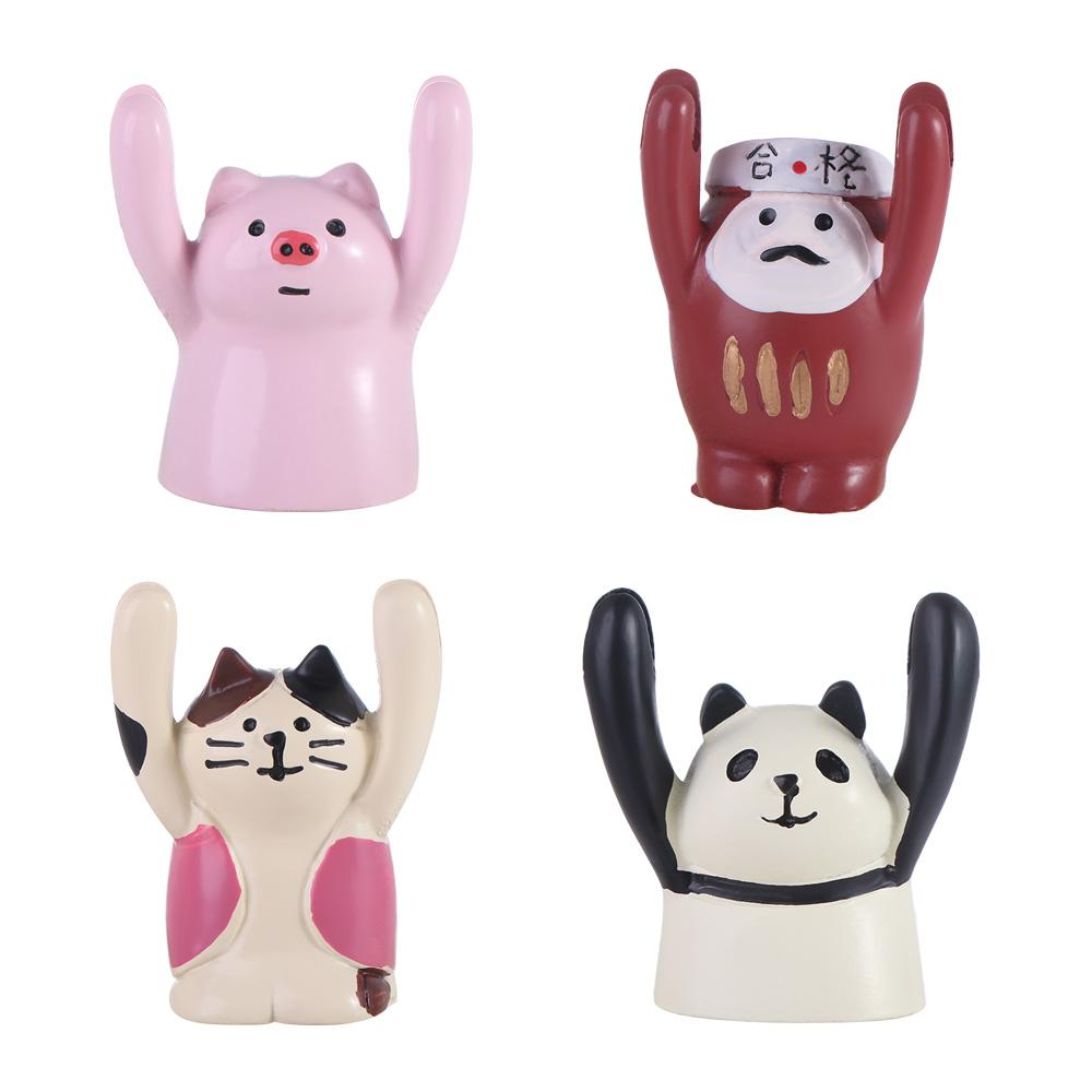 Resin Desktop Memo Clip Holder Messege Photo Stander Clip Lovely Hand Raising Card Clip Rome