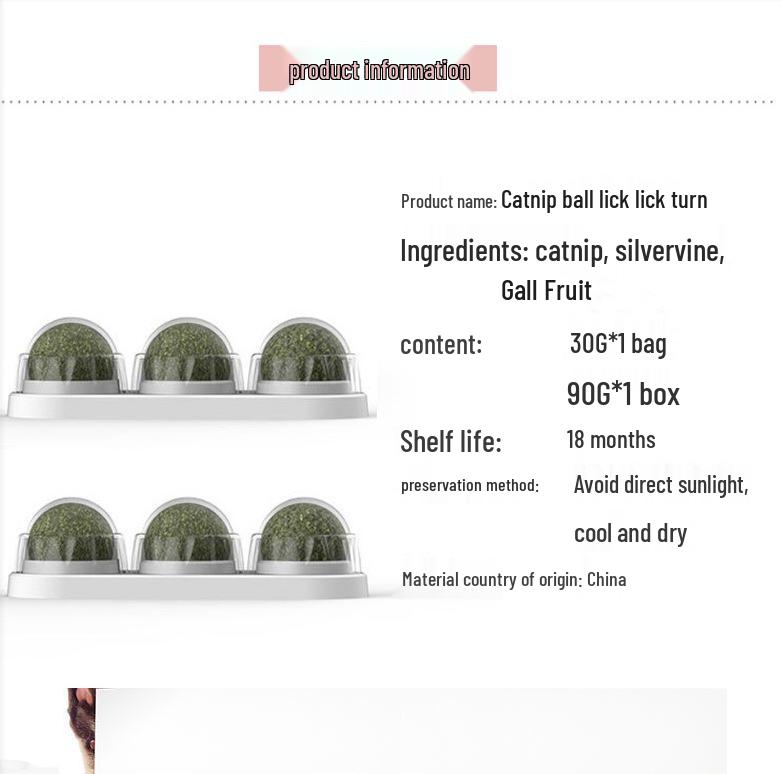 Catnip Merry-Go-Round: Self-Play Teething Toy with Matatabi Fruit for Cats