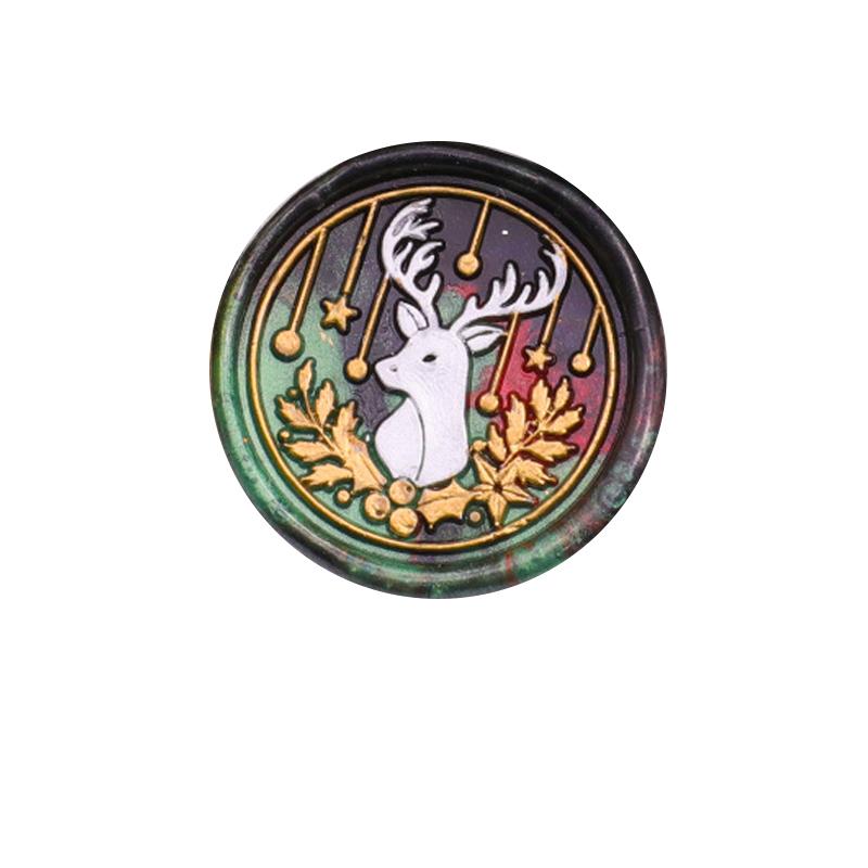 Рождественская восковая печать штамп старинная запечатывающая головка штампа для рождественской упаковки подарков открытки DIY скрапбукинг конверты приглашения