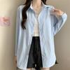 Женская осенняя тонкая дизайнерская рубашка Sense Niche Casual Loose Out