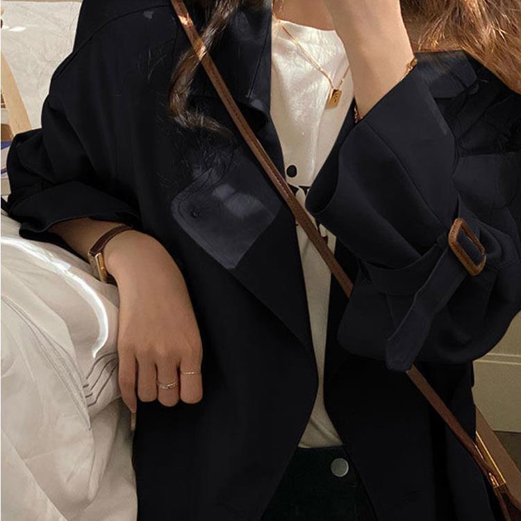 Тренчкот женский средний и длинный маленький 2024 новый осень и зима популярный темперамент шикарный весенне-осенний вариант пальто