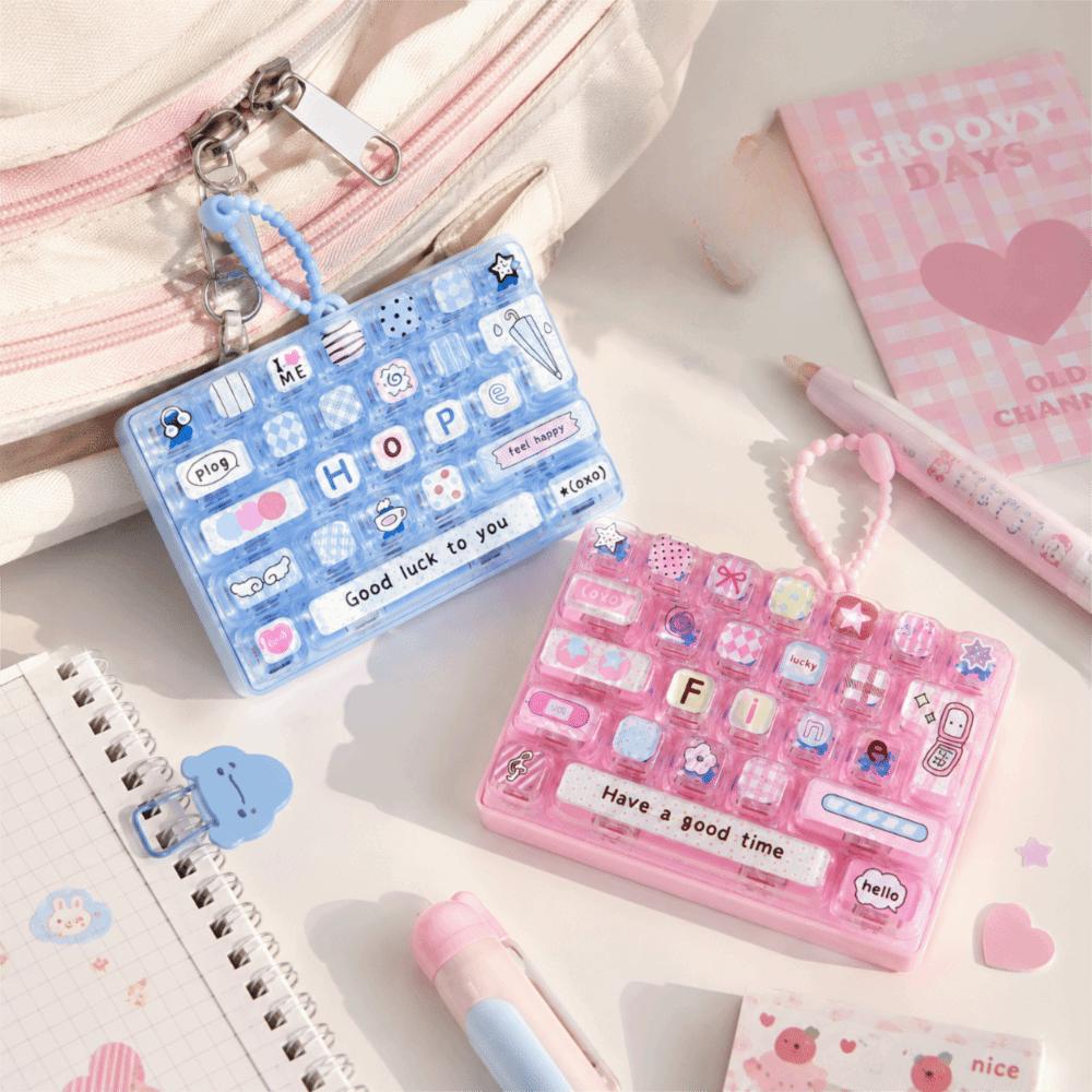 26-Key Mini Keyboard Pendant Cute Design Keyboard Keychain Desktop Decoration