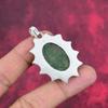 Кулон с зеленым авантюрином, ювелирные изделия из стерлингового серебра 925 пробы, подвеска с драгоценным камнем, подарок для нее, изящные ювелирные изделия ручной работы