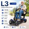 4-колесный скутер для мобильности Электросамокат L3 Dual 500 Вт 36 В 18 Ач Литиевая батарея Легкий Складной Дальний радиус действия 40 км