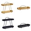 Convenient Iron Makeup and Jewelry Shelf Elegant Makeup Storage Rack Practical Jewelry Storage Holder for Presentation
