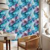 Ink wallpaper turquoise, blue, purple and celadon 50x1000