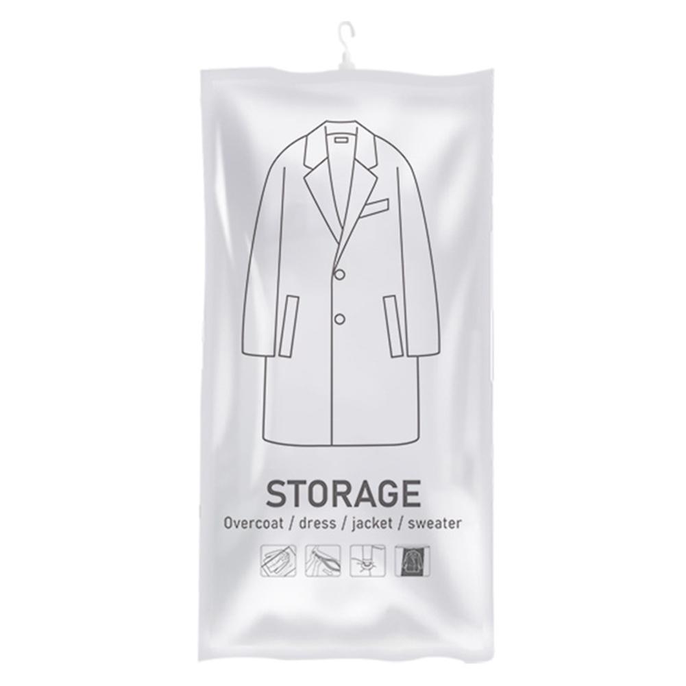 Hanging Vacuum Storage Bags Space Saving Clothes Compression Storage Bag Empty Pump Bags for Suits Dress Jacket