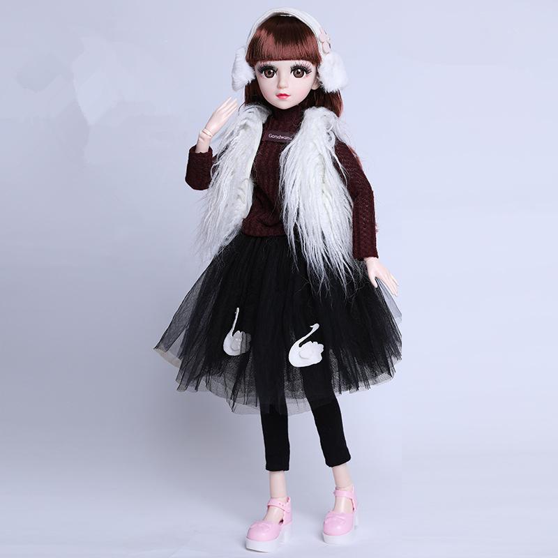 Handmade Doll Clothes Dress 60 Cm BJD Doll Clothes Fashion Casual Suit Dress for 1/3 Doll Accessories Girl Toys Kids Gifts